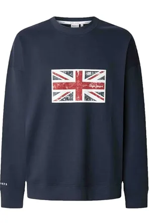 Pepe Jeans Męska bluza UNION CREW, niebieska (DULWICH BLUE), S, , S