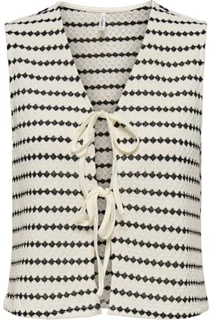 ONLY Onleva S/L Short Stripe Vest Cs JRS, , M