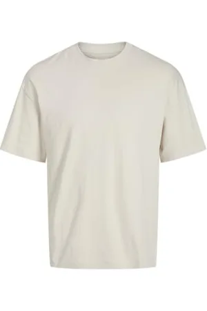 JACK & JONES Męski T-shirt jednokolorowy okrągły dekolt t-shirt, , XS