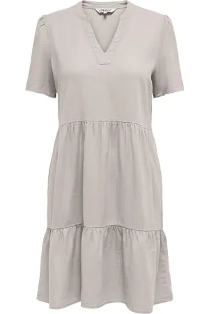 ONLY Damska sukienka Onltiri-Caro S/S V-Neck Lin Dress CC PNT, , XS
