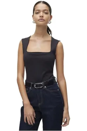 VERO MODA Vmmillion Sl Square Neck Top JRS Noos dla kobiet, , l