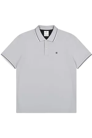 Champion Męskie Legacy - Polo z logo na klatce piersiowej, szare (ES074), S, , S