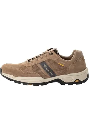 Camel Active Męskie skórzane sneakersy z wyjmowaną podeszwą wewnętrzną, Sand, 40 EU