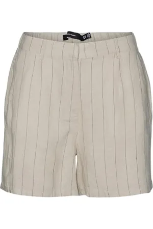 VERO MODA Vmmindy Hw Linen Shorts Mix Noos, , 42