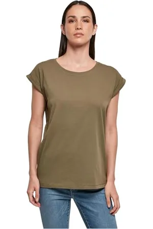 Build Your Brand Damski T-shirt ze 100% bawełny ekologicznej dostępny w 2 kolorach Ladies Organic Extended Shoulder Tee, rozmiary XS - 5XL, , 4XL