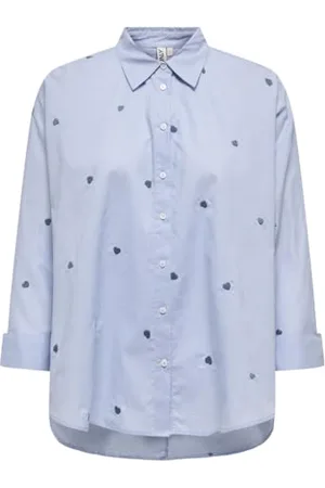 ONLY Onlnew Lina Grace Ls Emb Shirt Noos WVN, , XXS