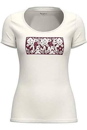 Pepe Jeans Damska koszulka Brandi, biała (musa), XL, , XL