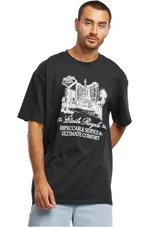Mister Tee Męski T-shirt bez kołnierza, , M, , M