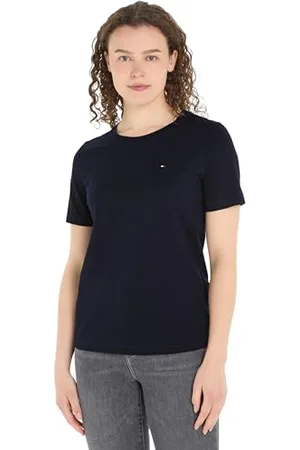Tommy Hilfiger Damskie nowoczesne normalne C-nk Ss S/S dzianinowe topy, , S