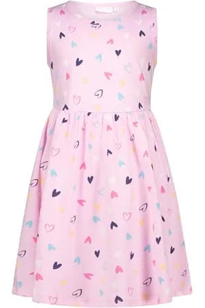 Salt & Pepper BY KIDS PARK Girls Jersey Dress Hearts AOP sukienka z dżerseju, , 128