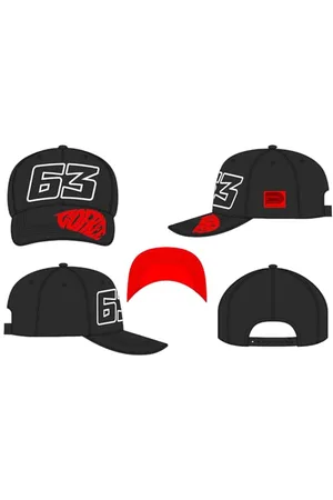 VALENTINO Czapka PECCO BAGNAIA, mężczyzna, ciemny szary, jeden rozmiar, , rozmiar uniwersalny