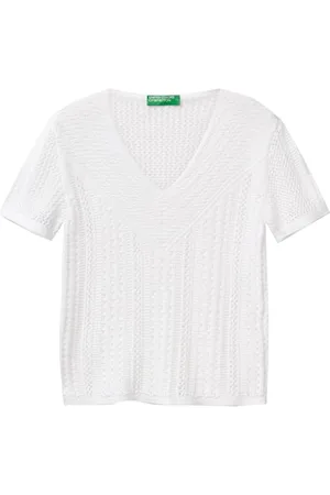 Benetton Koszulka z dekoltem w serek M/M, , L