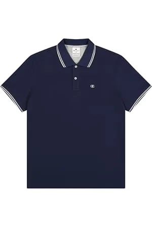 Champion Męskie Legacy - Polo z logo na klatce piersiowej, niebieskie (BS501), XXL, , XXL