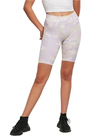 Urban classics Damskie spodnie rowerowe damskie z wysokim stanem, Camo Tech Cycle, legginsy do kolan dla kobiet, dostępne w wielu kolorach, rozmiary XS - 5XL, , M