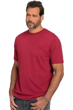JP 1880 Koszulka męska, duże rozmiary, t-shirt, rękawy do łokci, melanżowy dżersej, , 4XL