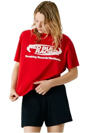 Pepe Jeans PEPE JEANS Damska koszulka BREAKING RECORD, czerwona (MARS RED), S, , S