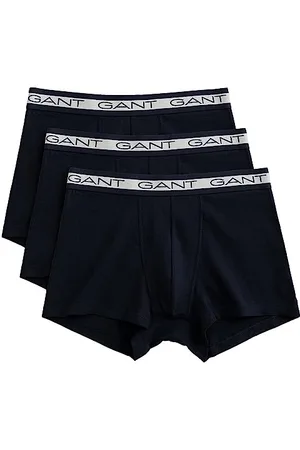 GANT Bokserki męskie Basic Trunk 3-pak, granatowe, standardowe