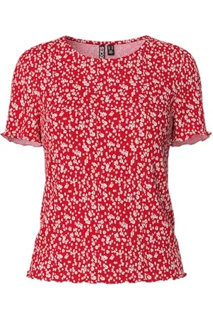 Pieces® Pcflora Ss O-Neck Top Bc, , L
