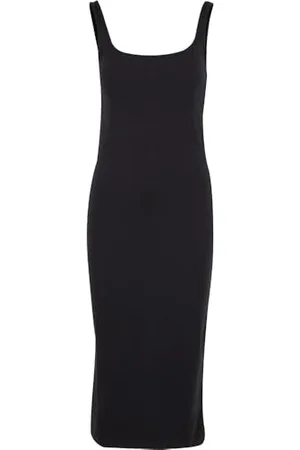 Urban classics Damska sukienka basic, długa bawełniana sukienka z dżerseju, bez rękawów, sukienka maxi z bawełnianego dżerseju, rozmiary XS - 5XL, , S
