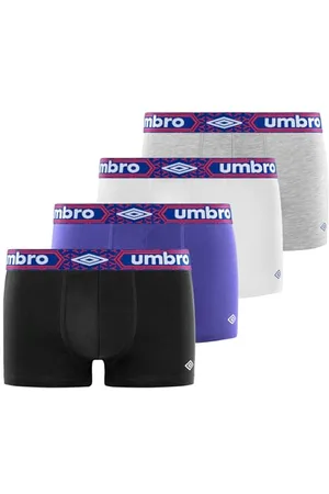 Umbro Bokserki męskie z bawełny, bokserki męskie, miękkie i hipoalergiczne (zestaw 4 szt.), , L