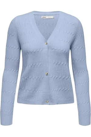 ONLY Onlkatia Ls Cable V-Neck Cardi KNT Nca, , XS