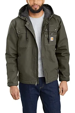 Carhartt Mężczyźni Relaxed Fit Washed Duck Sherpa Kurtka, , XXL