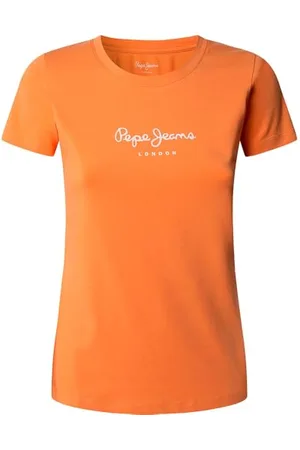 Pepe Jeans Koszulka damska NEW VIRGINIA SS N, pomarańczowa (WASHED ORANGE), XS, , XS