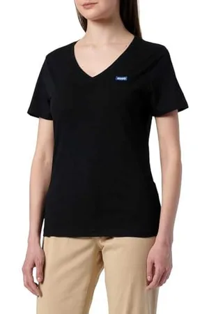 HUGO BOSS Damska koszulka klasyczna V_B 10258021 01, czarna 001, , XXS