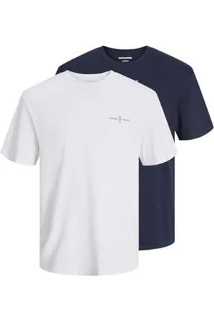 JACK & JONES Jjjayce Tee SS Crew Neck 2Pk Mp Pls, , 5XL