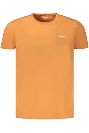 Pepe Jeans Męska oryginalna koszulka BASIC 3N, pomarańczowa (SUNDOWN ORANGE), XS, , XS