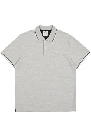 Champion Męskie Legacy - Polo z logo na klatce piersiowej, szare (EM021), L, , L