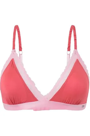 Pepe Jeans Damski koronkowy biustonosz B, różowy (różowy angielski), L, , L