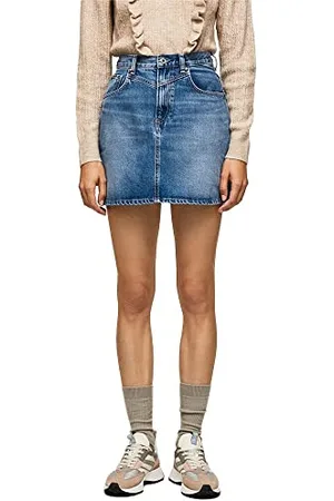 Pepe Jeans Spódnica damska Rachel, Niebieski (Denim-hq6), M