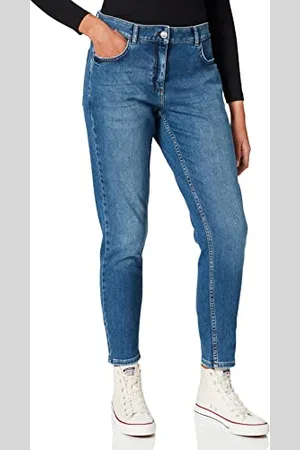 Comma, Damskie spodnie rekreacyjne, 57Z4 Dark Blue stretche, 32