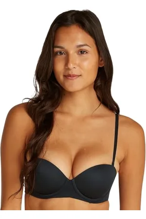 Calvin Klein PUSH UP STRAPLESS, czarny, 32DD, , 70