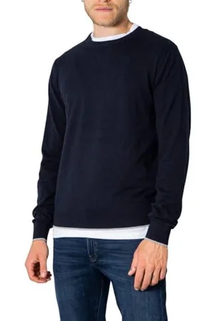 Armani Exchange Męski sweter z okrągłym dekoltem, z logo Sur Ton, , XXL