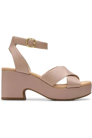 Clarks Premium Damskie sandały perłowe Nerisa, , 34 EU, , 38.5 EU