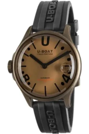 U-BOAT Męski analogowy zegarek kwarcowy z paskiem ze stali nierdzewnej mid-39919, , Vintage