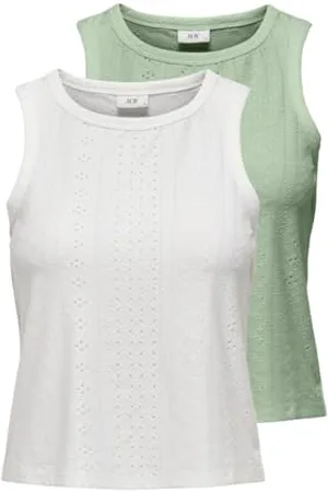 JDY Cathinka S/L O-Neck Top 2-pak JRS, , XL