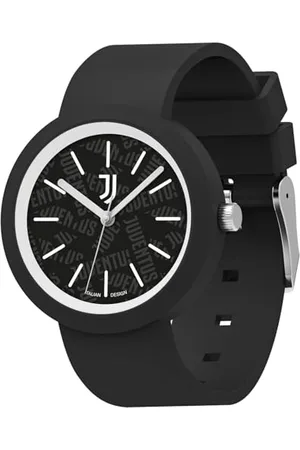 7 for all Mankind Juventus zegarek na rękę, czarny, analogowy kwarcowy, dla dzieci i młodzieży, zegarek sportowy i piłka nożna, , Taglia Unica, Sportowo szykowny
