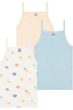 Petit Bateau Koszule na ramiączkach (zestaw 3) dziewczęce, , 4 lat