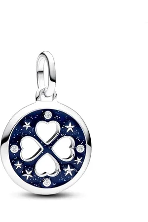 PANDORA ME Glücksmedaillon Charm aus Sterling Silber mit Zirkonia, Kompatibel ME und Moments Armbändern, 793104C01