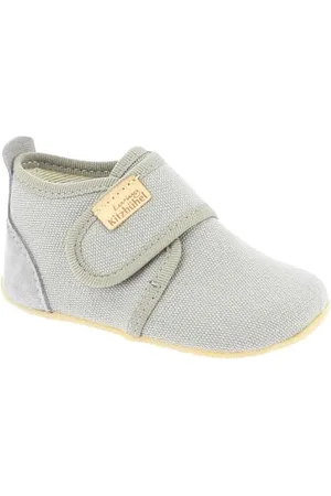Living Kitzbühel Chłopcy unisex dziecięce zapięcie na rzep dziecięcy, jednokolorowe kapcie, , 19 EU, , 19 EU