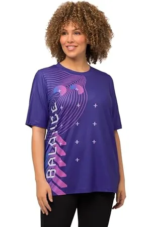 Ulla Popken Damska koszulka funkcyjna Balance Print, Classic, , 46-48