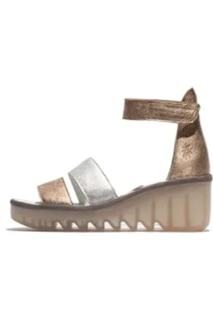 Fly London Damskie sandały BONO290FLY Sahara/Silver/Sahara, 3 UK, , 36 EU