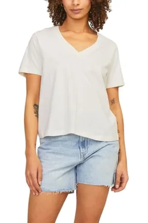 JACK & JONES Jxannie Reg Vneck SS Tee JRS, , M
