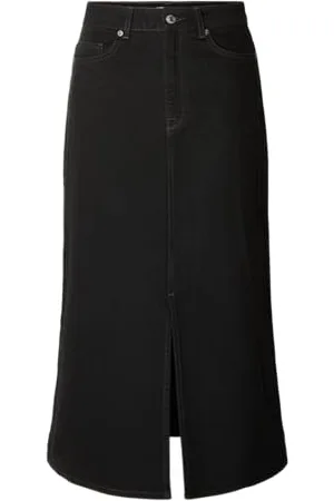 SELECTED Slfkrista-Gerda Hw Blck DNM Max Ski Noos, , 36