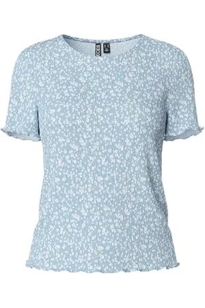 Pieces® Pcflora Ss O-Neck Top Bc, , S