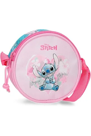 Disney Joumma Heart Stitch Torebka na messenger 14x14x4 cms 0,78l Poliester Różowy, , Talla única, torebka na ramię