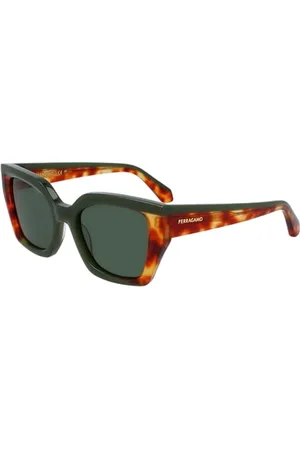 Salvatore Ferragamo Unisex SF2035S okulary przeciwsłoneczne, opaline khaki/blond tortoise, 52, , 52